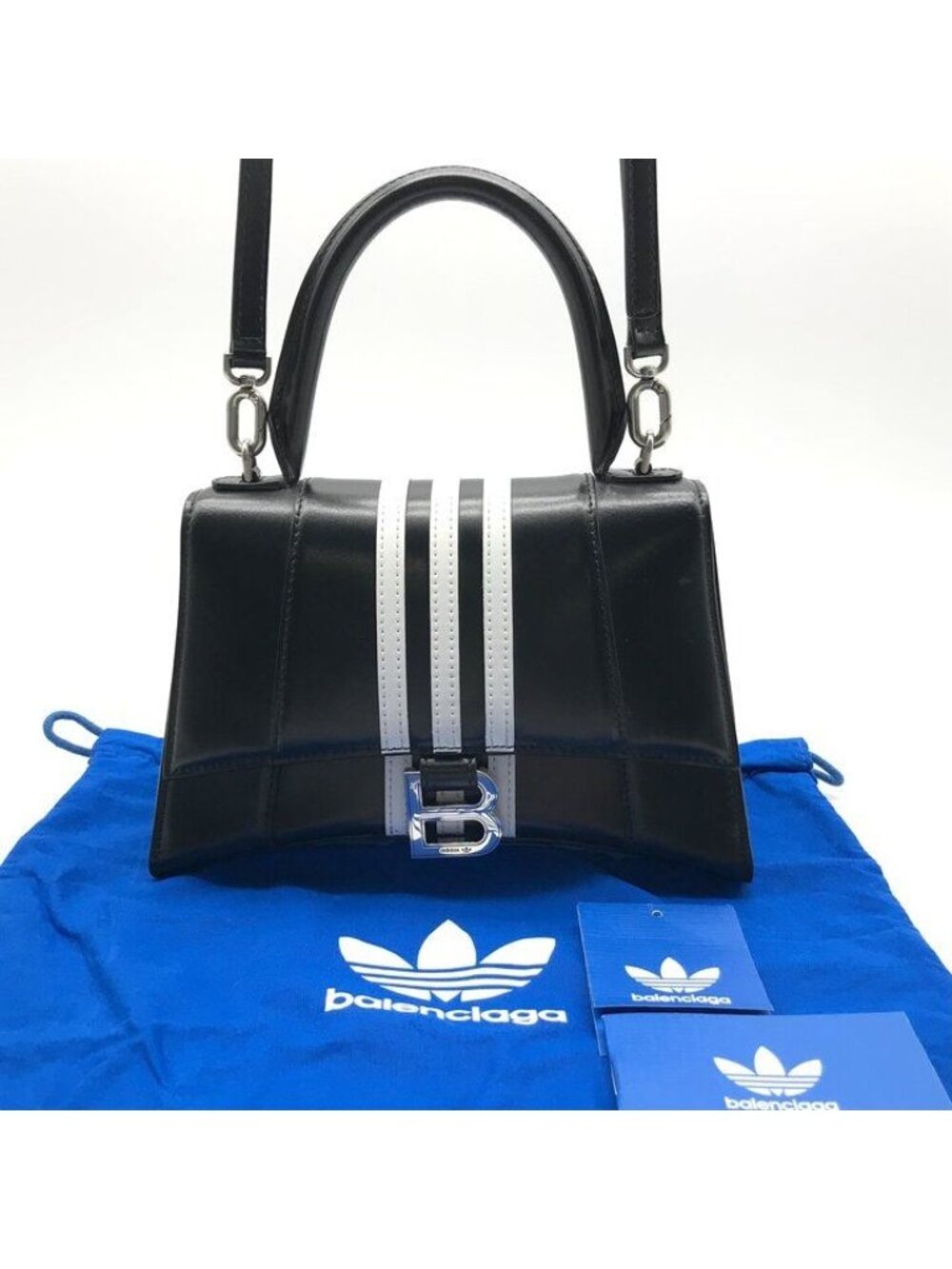 Balenciaga Adidas Collaboration 2-Way Bag Hourglass Small Black